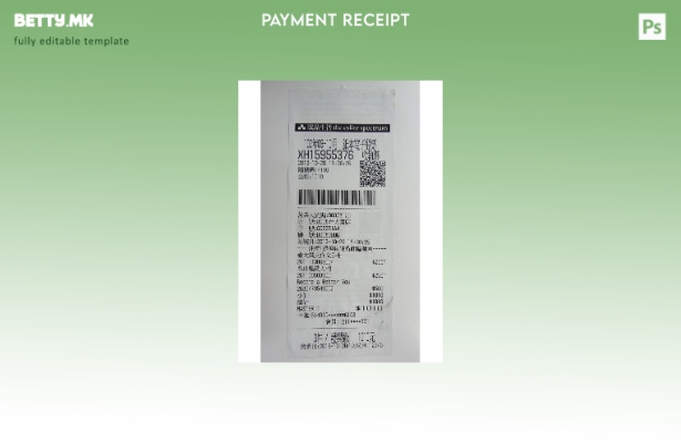 модерен стил шаблонот за потврда за плаќање со спектар на елит